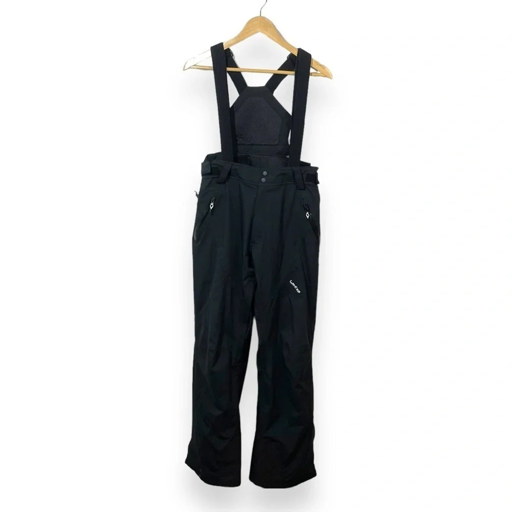Wedze Decathlon Ski Snowboard Bib Pants Waterproof Mens Medium Black